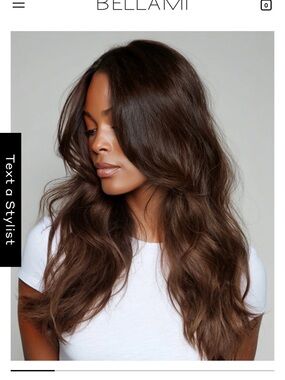 BELLAMI Long Wavy Wig in Rich Brown with Subtle Highlights